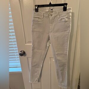 PAIGE Women's White Skinny Jeans